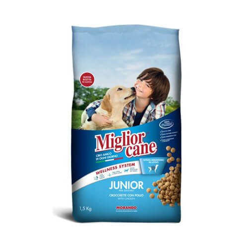 MORANDO Miglior σκυλοτροφή κροκέτα junior κοτόπουλο 1,5kg – Ξηρά Τροφή Σκύλων