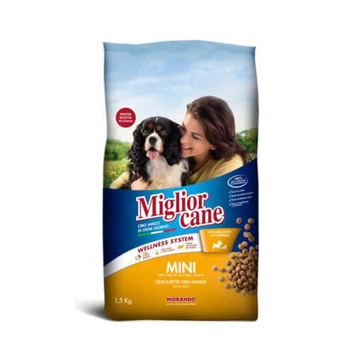 MORANDO Miglior σκυλοτροφή κροκέτα mini βοδινό 1,5kg – Ξηρά Τροφή Σκύλων