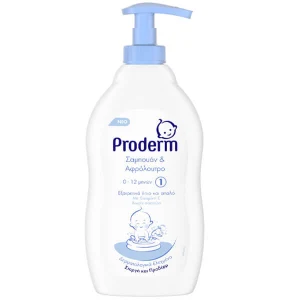 PRODERM σαμπουάν και αφρόλουτρο 0-12 μηνών 400ml – Βρεφικά Σαμπουάν και Αφρόλουτρα