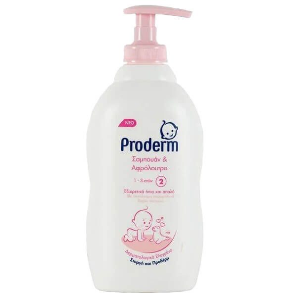 PRODERM σαμπουάν και αφρόλουτρο 1-3 ετών 400ml – Βρεφικά Σαμπουάν και Αφρόλουτρα