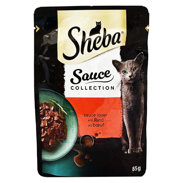 SHEBA γατοτροφή delikatesse φακελάκι μοσχάρι σε σάλτσα 85gr – Υγρή Τροφή Γάτας