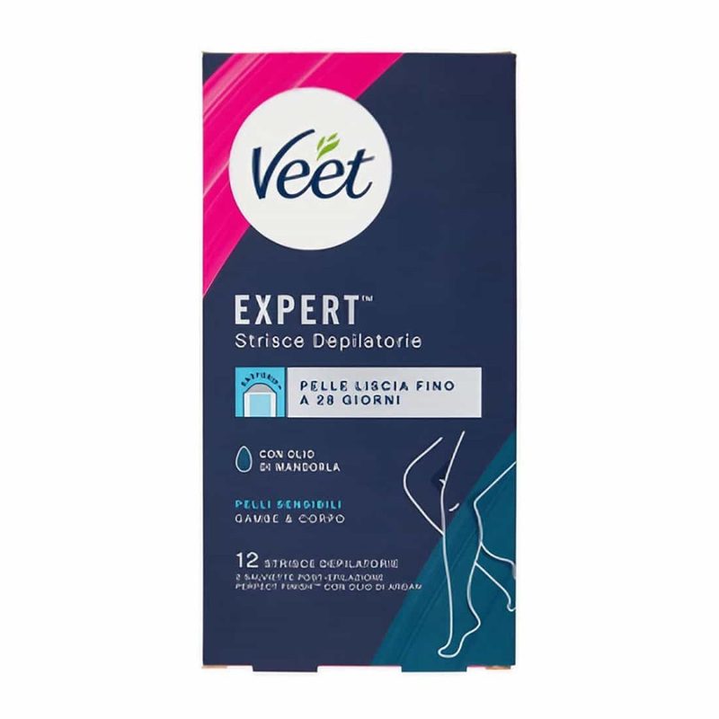 VEET αποτριχωτικές ταινίες expert για τα πόδια sensitive 12τεμ – Κεριά Αποτρίχωσης