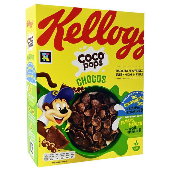 KELLOGG'S δημητριακά coco pops chocos 330gr