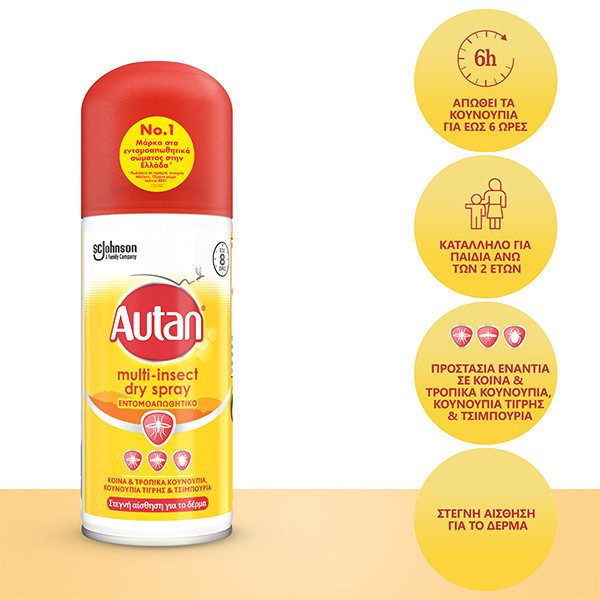 AUTAN protection plus απωθητικό spray 100ml – Αντικουνουπικά - Εντομοαπωθητικά