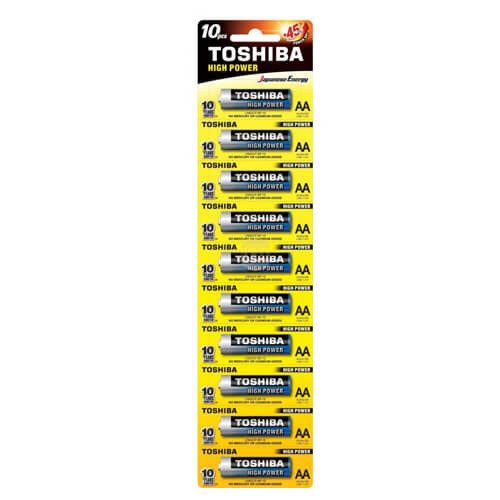 TOSHIBA μπαταρία αλκαλικές AA 10τεμ – Αλκαλικές Μπαταρίες