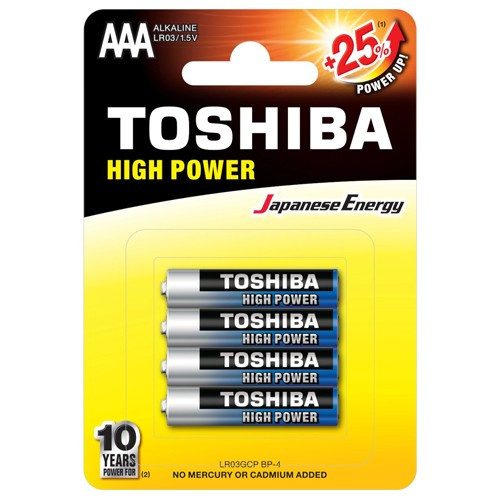 TOSHIBA μπαταρία αλκαλικές AAA 4τεμ – Αλκαλικές Μπαταρίες