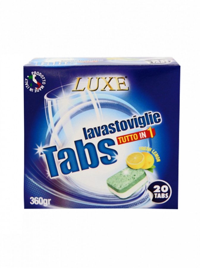 LUXE ταμπλέτες πλυντηρίου πιάτων με λεμόνι 360gr – Απορρυπαντικά Ρούχων