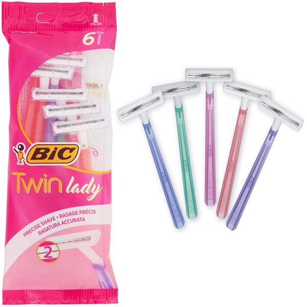 BIC ξυραφάκια Twin Lady με 2 λεπίδες 6τεμ