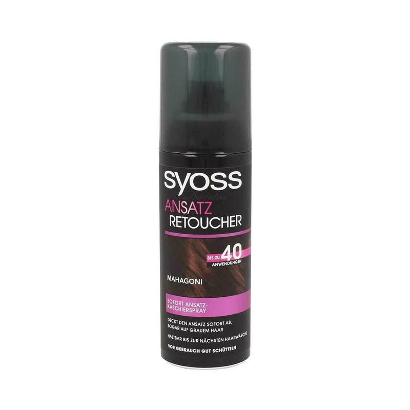 SYOSS root retouch βαφή ρίζας spray ansatz mahagoni 120ml – Βαφές Μαλλιών