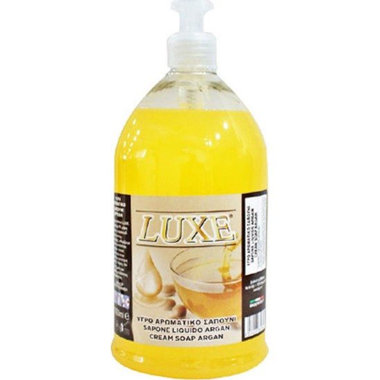 LUXE κρεμοσάπουνο με αντλία αργανέλαιο 1lt – Προϊόντα Καθαρισμού Σώματος