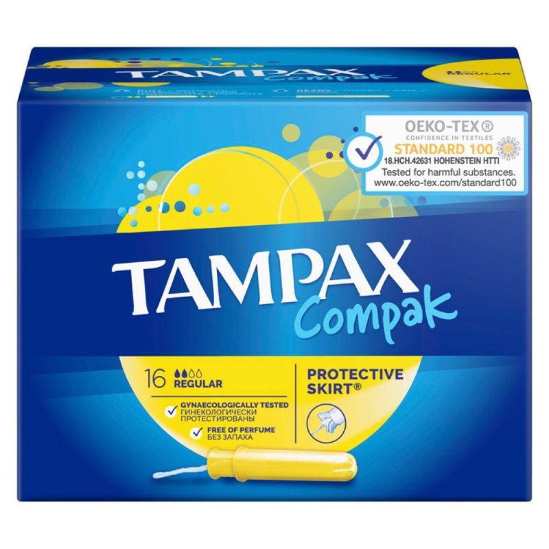 TAMPAX compak ταμπόν regular 16τεμ