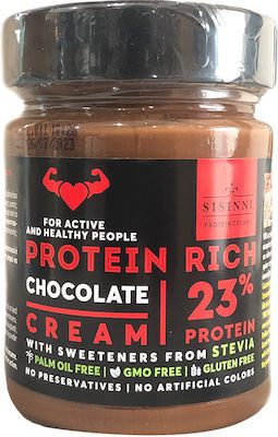 SISINNI protein rich 23% κρέμα σοκολάτα με stevia 320gr – Είδη Επάλειψης