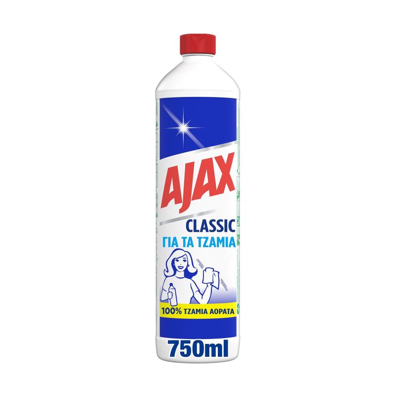 AJAX υγρό καθαριστικό τζαμιών οβίδα 750ml – Καθαριστικά Επιφανειών