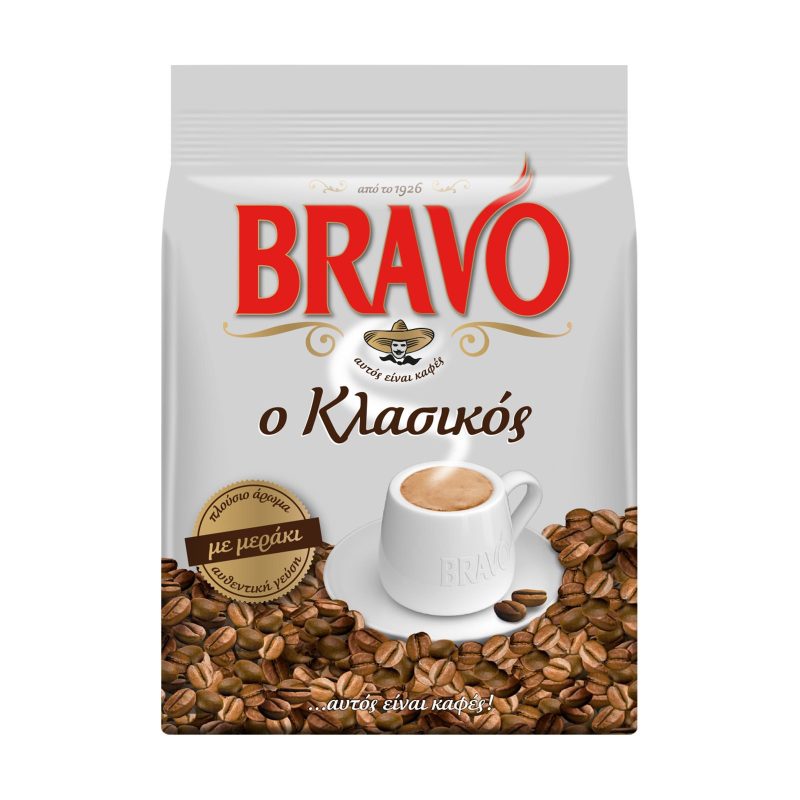 BRAVO ελληνικός καφές κλασικός 193gr – Καφέδες