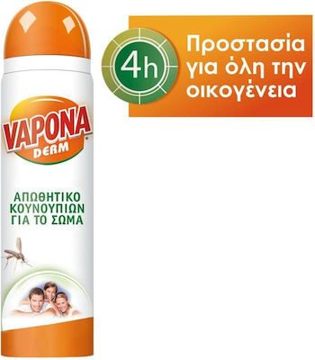 VAPONA απωθητικό κουνουπιών για το σώμα spray 100ml – Αντικουνουπικά - Εντομοαπωθητικά