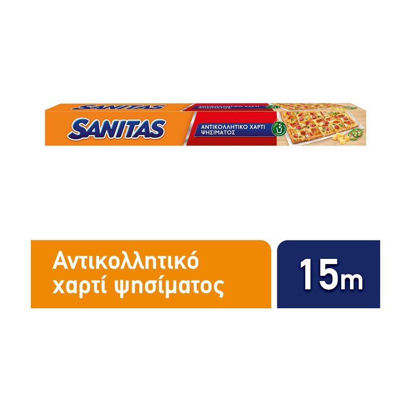 SANITAS αντικολλητικό χαρτί 15 μέτρα – Αναλώσιμα Κουζίνας