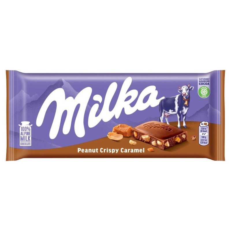 MILKA σοκολάτα peanut caramel 90gr – Σοκολάτες