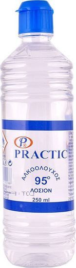 PRACTIC αλκοολούχος λοσιόν 95o 250ml – Αντισηπτικά Τραύματος