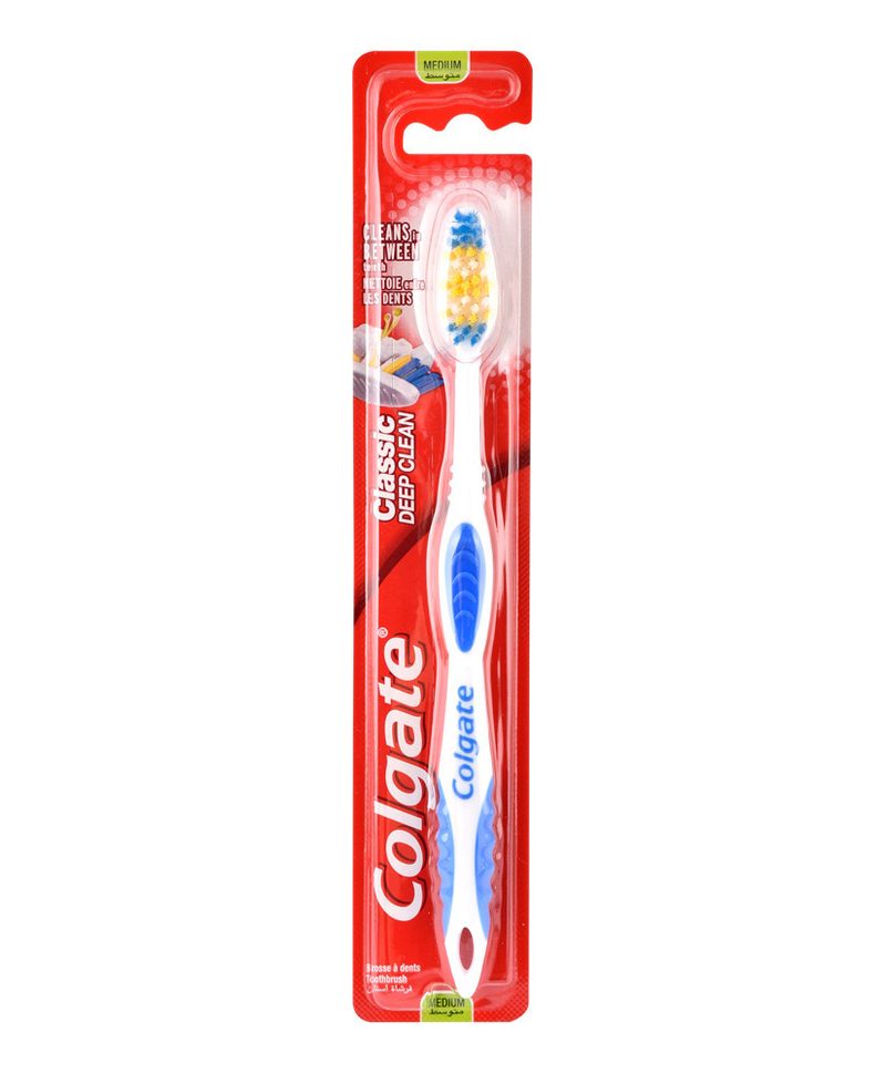 COLGATE οδοντόβουρτσα Classic Deep Clean σε διάφορα χρώματα μέτρια 1τεμ – Οδοντόβουρτσες Απλές