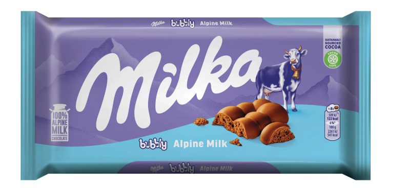 MILKA σοκολάτα bubbly milk 90gr – Σοκολάτες