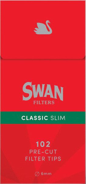 SWAN φιλτράκια classic slim κόκκινα 120τεμ – Φιλτράκια Στριφτού