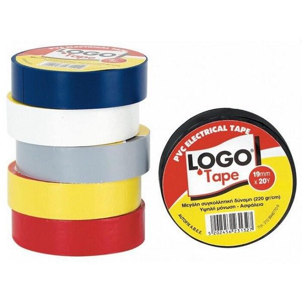 LOGO tape eco μονωτική ταινία μπλε 19mm x 18,3m – Μονωτικές Ταινίες