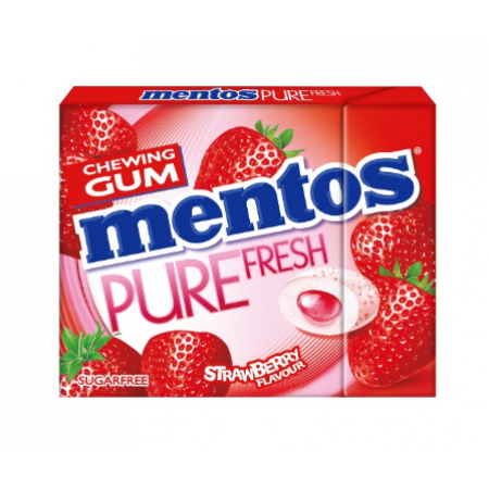 MENTOS τσίχλες pure fresh φράουλα 30gr – Καραμέλες, Γλειφιτζούρια και Τσίχλες