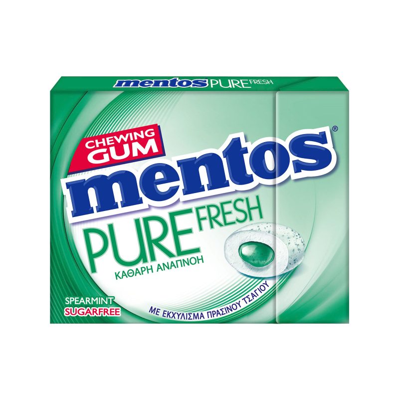 MENTOS τσίχλες pure fresh δυόσμος 30gr – Καραμέλες, Γλειφιτζούρια και Τσίχλες