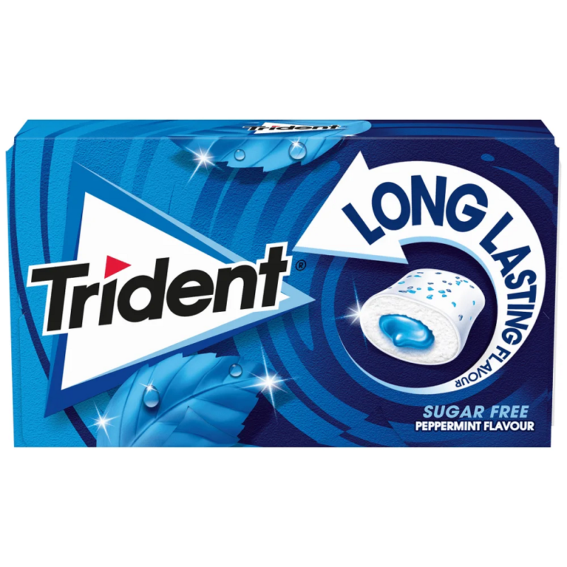 TRIDENT τσίχλες long lasting μέντα 22gr – Καραμέλες, Γλειφιτζούρια και Τσίχλες