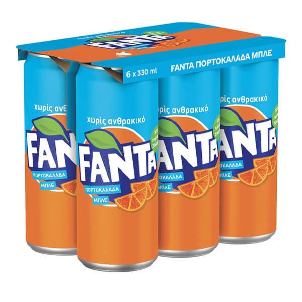 FANTA αναψυκτικό πορτοκαλάδα χωρίς ανθρακικό 6x330ml – Αναψυκτικά