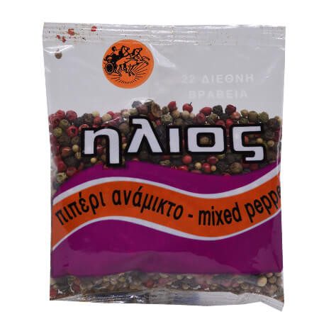 ΗΛΙΟΣ πιπέρι χονδρό ανάμεικτο φάκελος 50gr – Ήλιος – Μπαχαρικά και Μυρωδικά