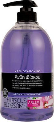 FARCOM Arlem κρεμοσάπουνο άνθη ιβίσκου με αντλία 1lt – Προϊόντα Καθαρισμού Σώματος