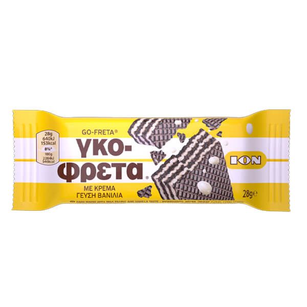 ΙΟΝ γκοφρέτα με κρέμα βανίλιας 20x28gr – Μπισκότα