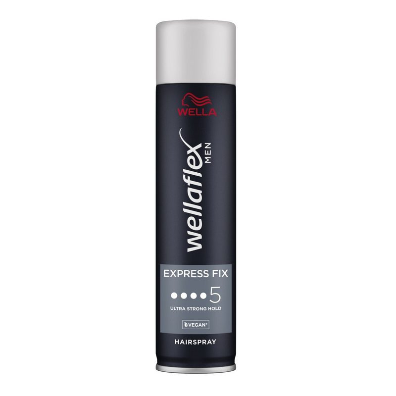 WELLAFLEX hair spray μαλλιών express fix men No5 250ml – Styling Spray Μαλλιών
