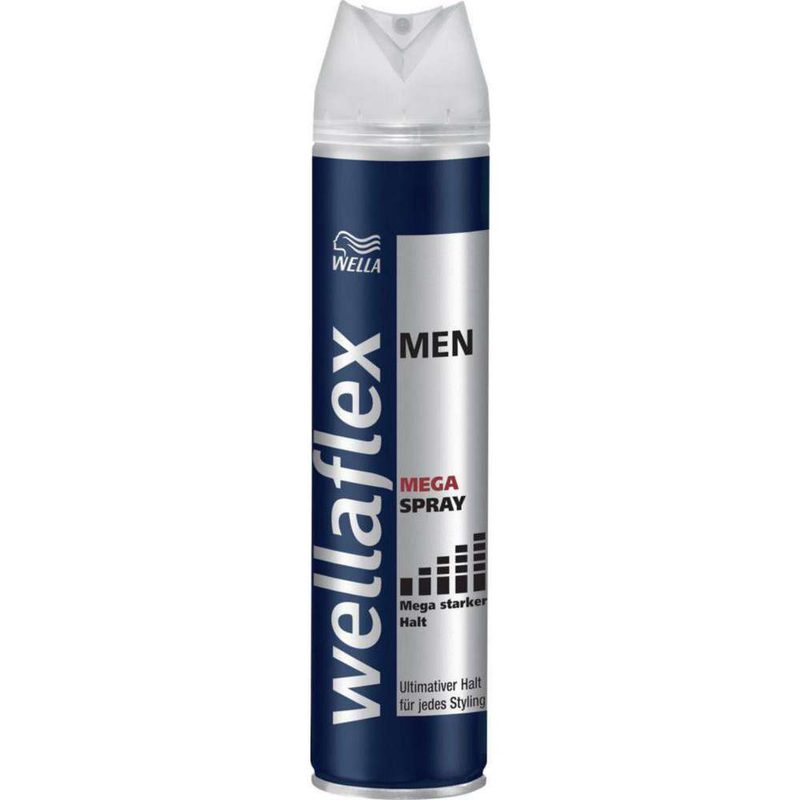 WELLAFLEX hair spray μαλλιών men mega No5 250ml – Styling Spray Μαλλιών
