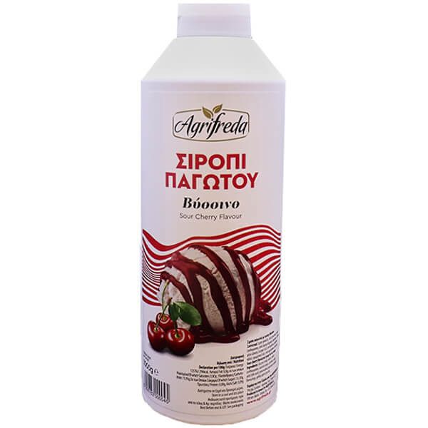 AGRIFREDA σιρόπι παγωτού βύσσινο 1kg – Επικαλύψεις / Toppings Ζαχαροπλαστικής