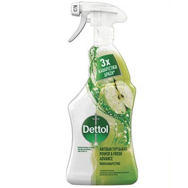 DETTOL πολυκαθαριστικό spray γενικής χρήσης με πράσινο μήλο 500ml – Καθαριστικά Επιφανειών