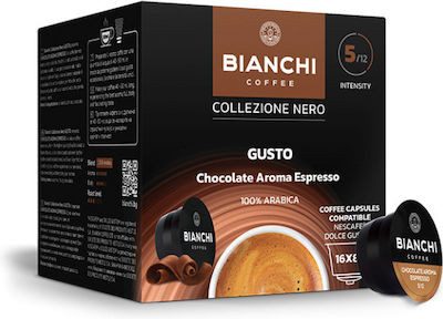 BIANCHI Coffee Dolce Gusto Chocolate Aroma Espresso σε κάψουλες 16x7gr – Κάψουλες Καφέ και Ροφημάτων