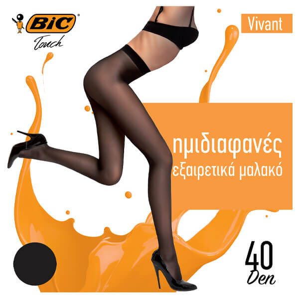 BIC καλσόν Vivant μαύρο 40den small – Γυναικεία Καλσόν