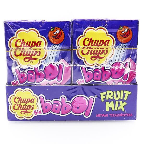 CHUPA CHUPS τσίχλες Big Babol Fruits mix 12τεμ – Καραμέλες, Γλειφιτζούρια και Τσίχλες