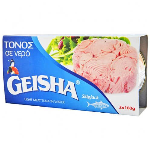 GEISHA τόνος σε νερό 2x160gr – Τρόφιμα Μακράς Συντήρησης