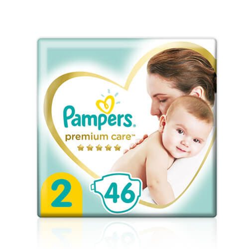 PAMPERS premium care βρεφικές πάνες No2 4-8kg 46τεμ – Πάνες Μωρού