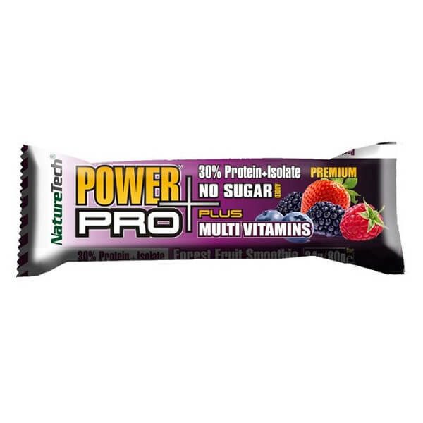 NATURE TECH Power Pro Plus μπάρα πρωτεϊνης με φρούτα του δάσους 80gr – Μπάρες Πρωτεΐνης