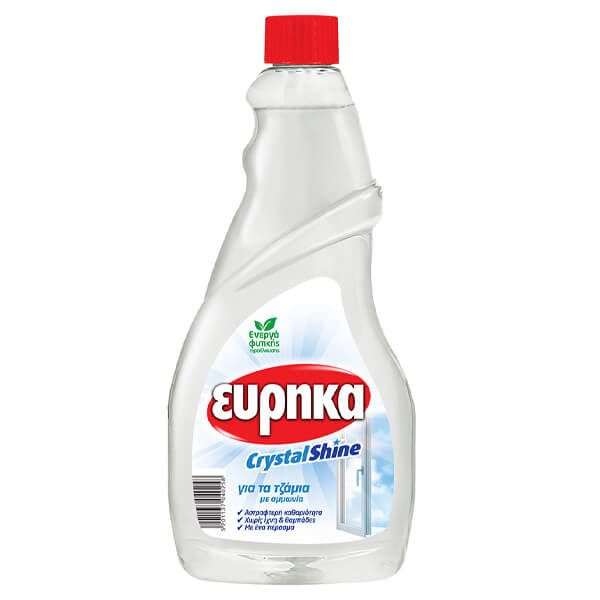 ΕΥΡΗΚΑ υγρό καθαριστικό τζαμιών διαφανές ανταλλακτικό 750ml – Εύρηκα – Καθαριστικά Επιφανειών
