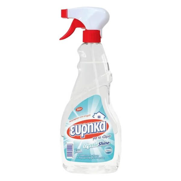 ΕΥΡΗΚΑ υγρό καθαριστικό τζαμιών διαφανές spray 750ml – Εύρηκα – Καθαριστικά Επιφανειών