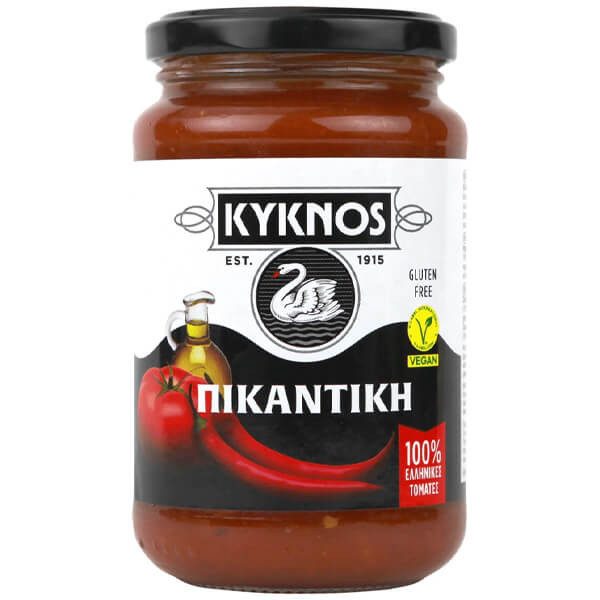 ΚΥΚΝΟΣ σάλτσα ντομάτας πικάντικη 350gr – Κύκνος – Σάλτσες και Dressings
