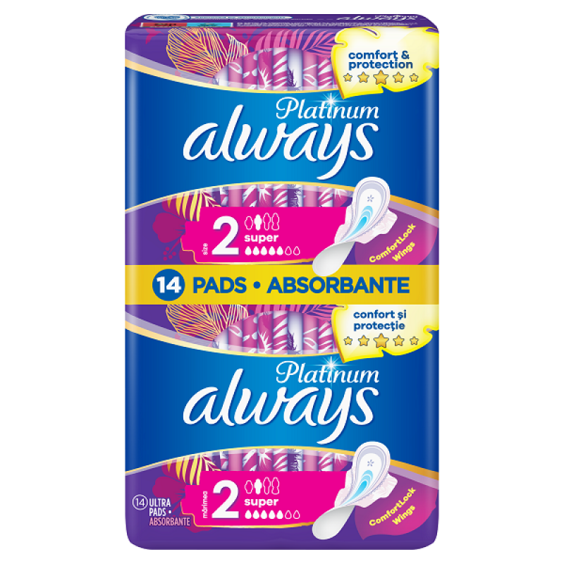 ALWAYS σερβιέτες Duo Platinum Super 14τεμ