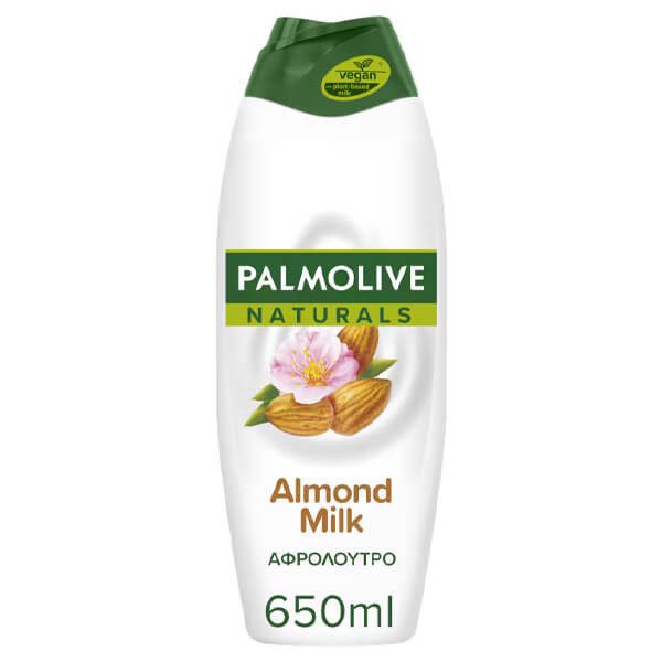 PALMOLIVE αφρόλουτρο naturals με γάλα και αμύγδαλο 650ml – Αφρόλουτρα