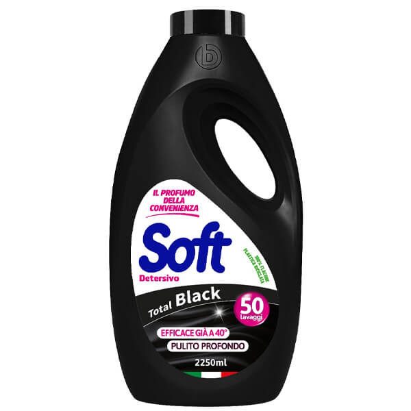 SOFT υγρό πλυντηρίου ρούχων Total Black 50μεζ 2,25kg – Απορρυπαντικά Ρούχων