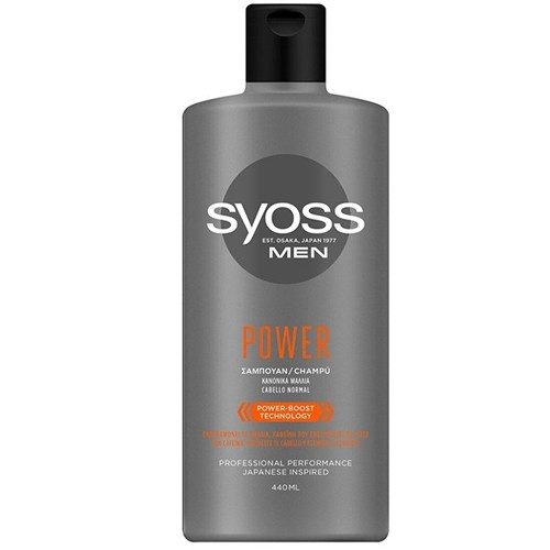 SYOSS σαμπουάν men power για κανονικά μαλλιά 440ml